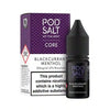 Pod Salt Core Nic Salt E-Liquids Box of 5 Blackcurrant Menthol / 5mg Vape Liquids United Kingdom