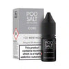 Pod Salt Core Nic Salt E-Liquids Box of 5 Ice Menthol / 5mg Vape Liquids United Kingdom