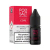 Pod Salt Core Nic Salt E-Liquids Box of 5 Watermelon Breeze / 5mg Vape Liquids United Kingdom