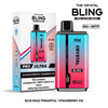 The Crystal Bling Pro Ultra 18000 Disposable Vape Box of 5 - Cherry Ice / Peach Mango - vapeukwholesale
