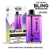 The Crystal Bling Pro Ultra 18000 Disposable Vape Box of 5 - Grape Gummy Bear / Strawberry Gummy Bear - vapeukwholesale